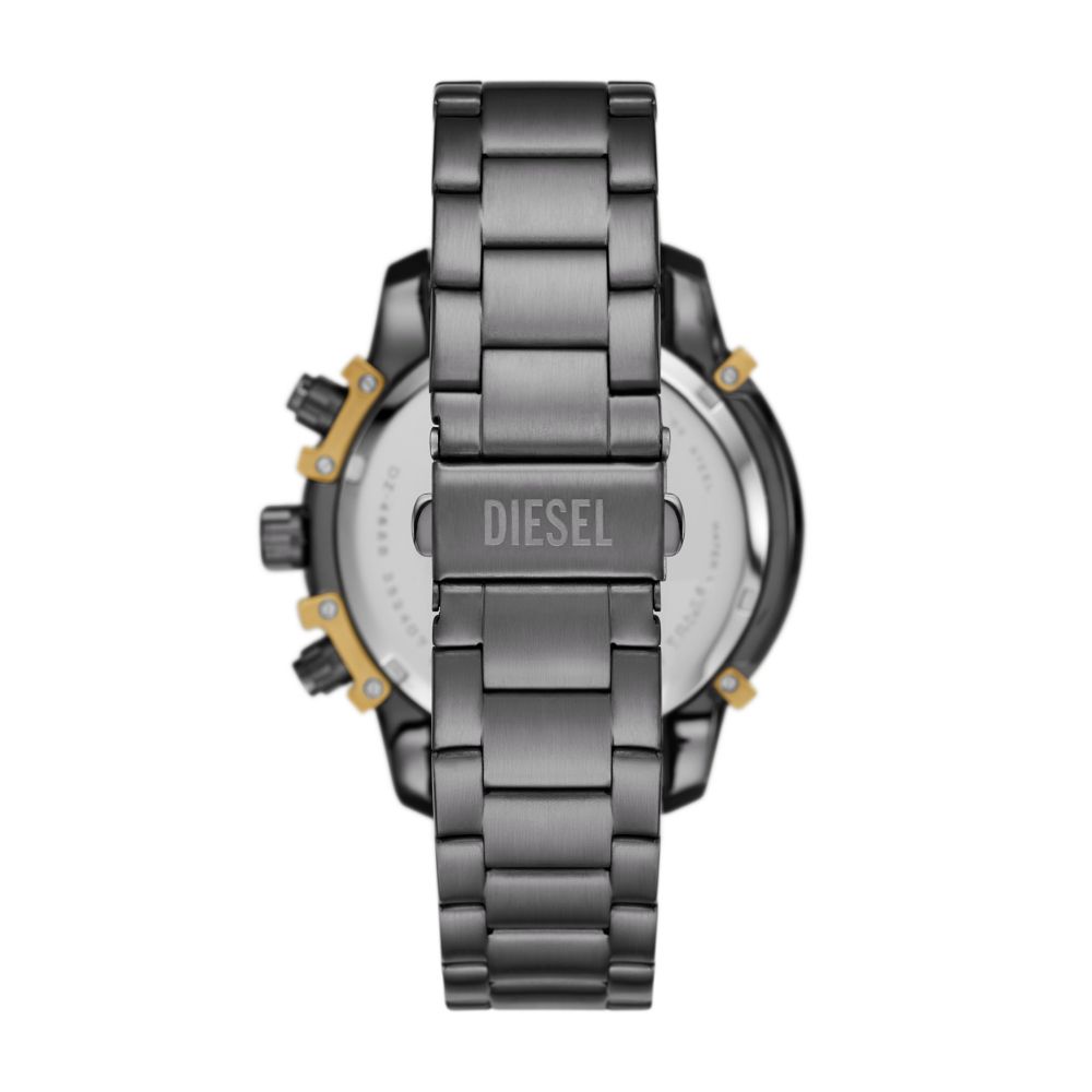 Diesel Griffed Mens Grey Stainless Steel Strap Watch-DZ4668