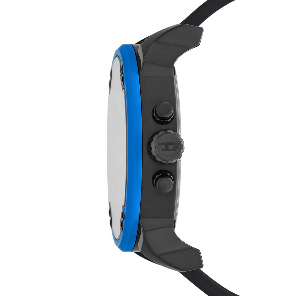 Diesel Mr. Daddy 2.0 Mens Blue Rubber Strap Watch-DZ7434