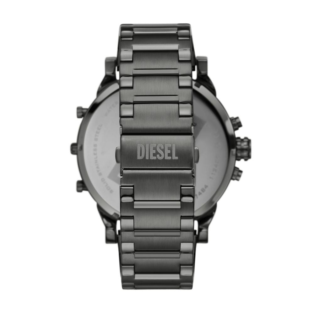 Diesel Mr. Daddy Mens Grey Stainless Steel Strap Watch-DZ7484
