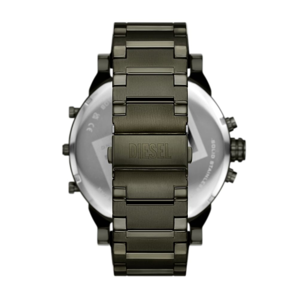 Diesel Mr. Daddy 2.0 Mens Green Stainless Steel Strap Watch-DZ7485