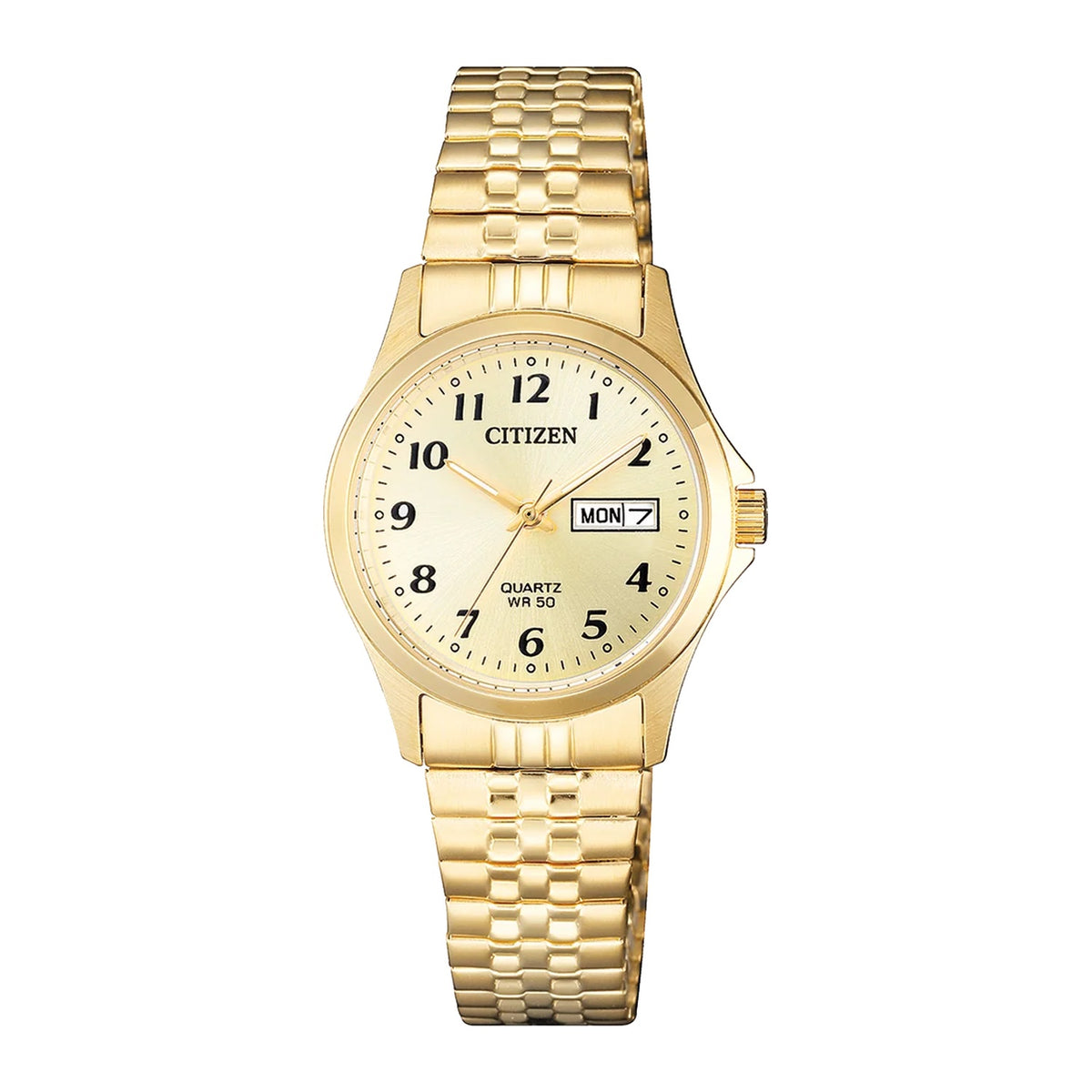 Citizen - Women Gold Stainless Steel Strap Watch - EQ2002-91P