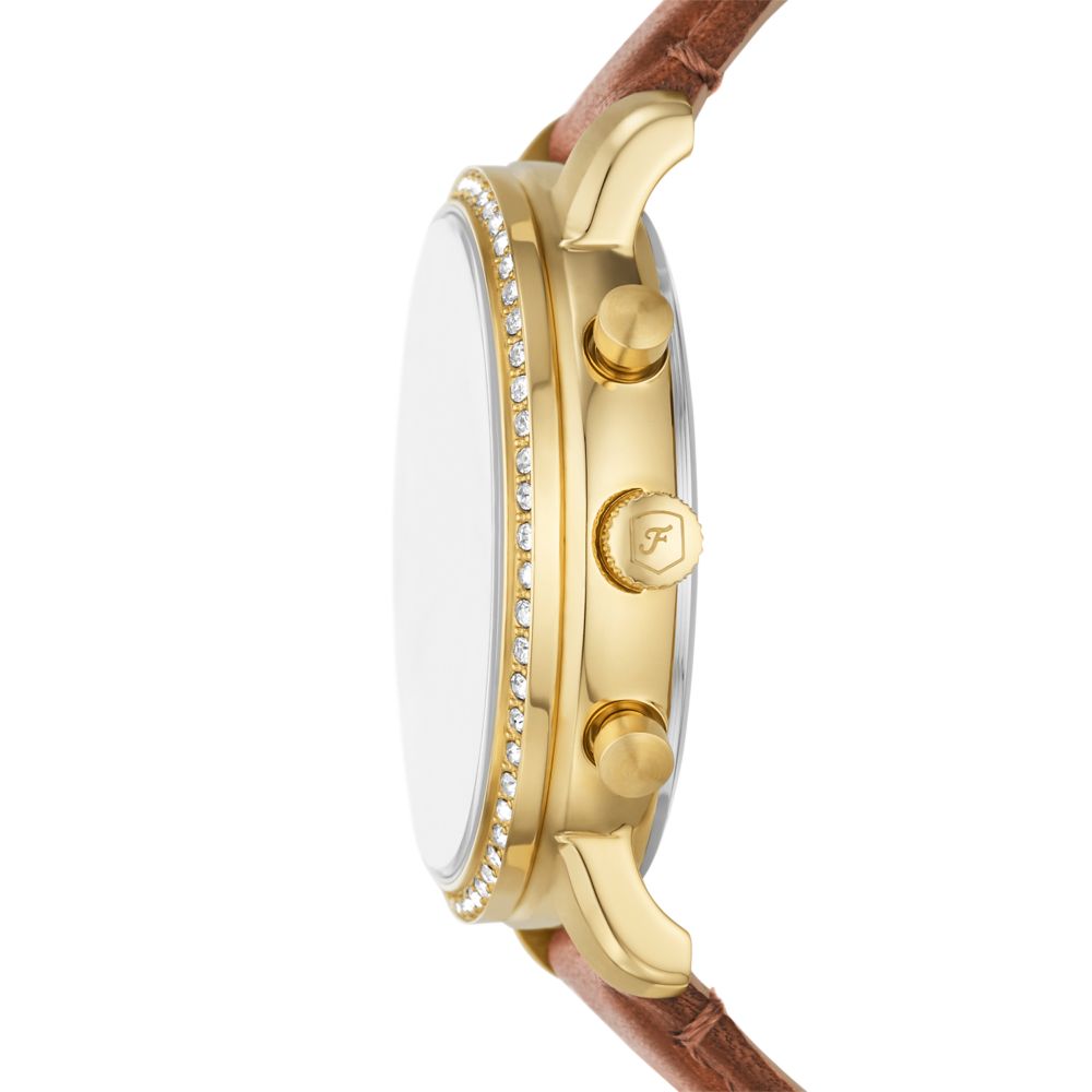 Fossil Neutra Womens Brown Leather Strap Watch-ES5278