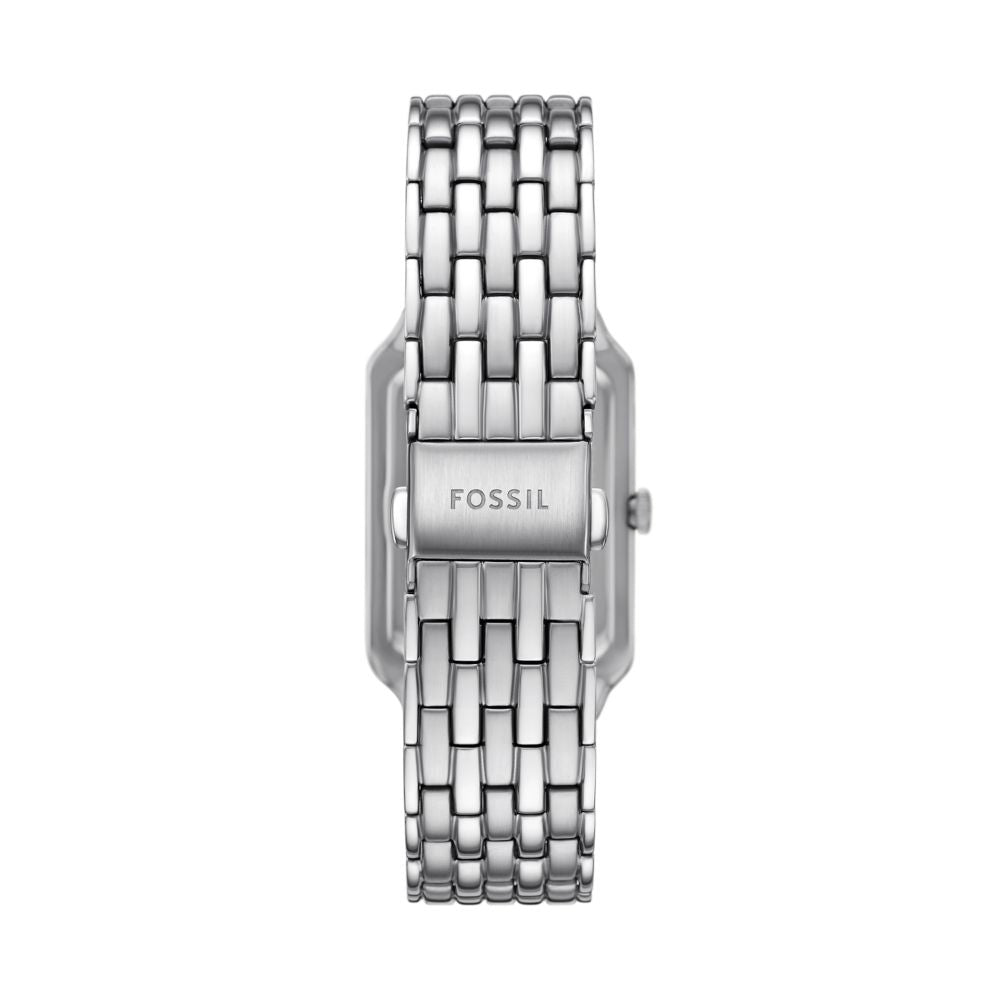 Fossil Raquel Womens Silver Stainless Steel Strap Watch-ES5401