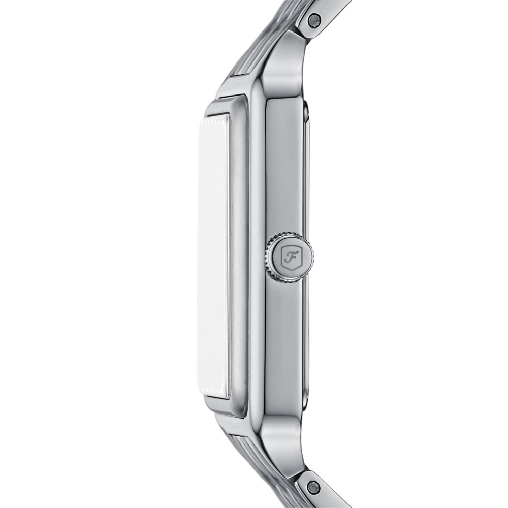 Fossil Raquel Womens Silver Stainless Steel Strap Watch-ES5401
