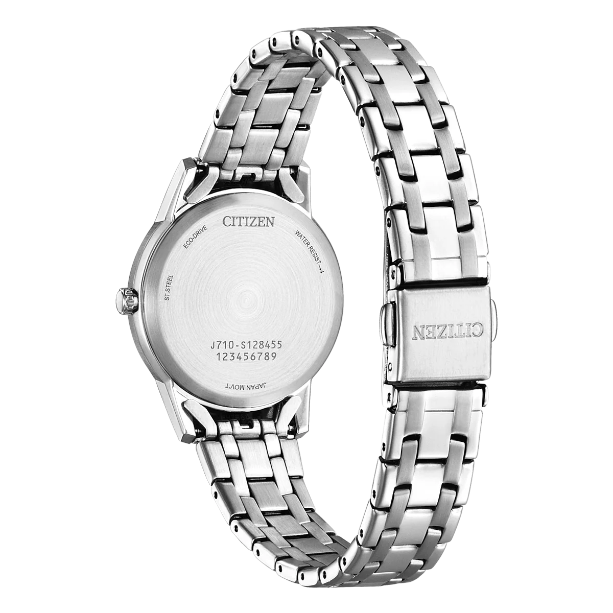 Citizen Eco-Drive Womens White Dial Stainless steel Watch-FE1240-81A