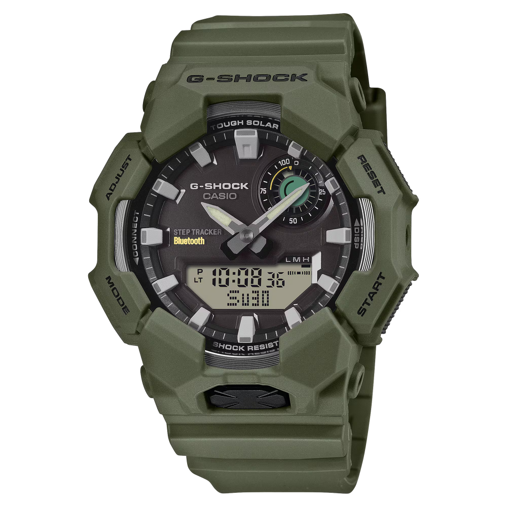 Casio G-Shock - Mens Rubber Strap Green Analogue & Digital Watch - GA-B010-3ADR