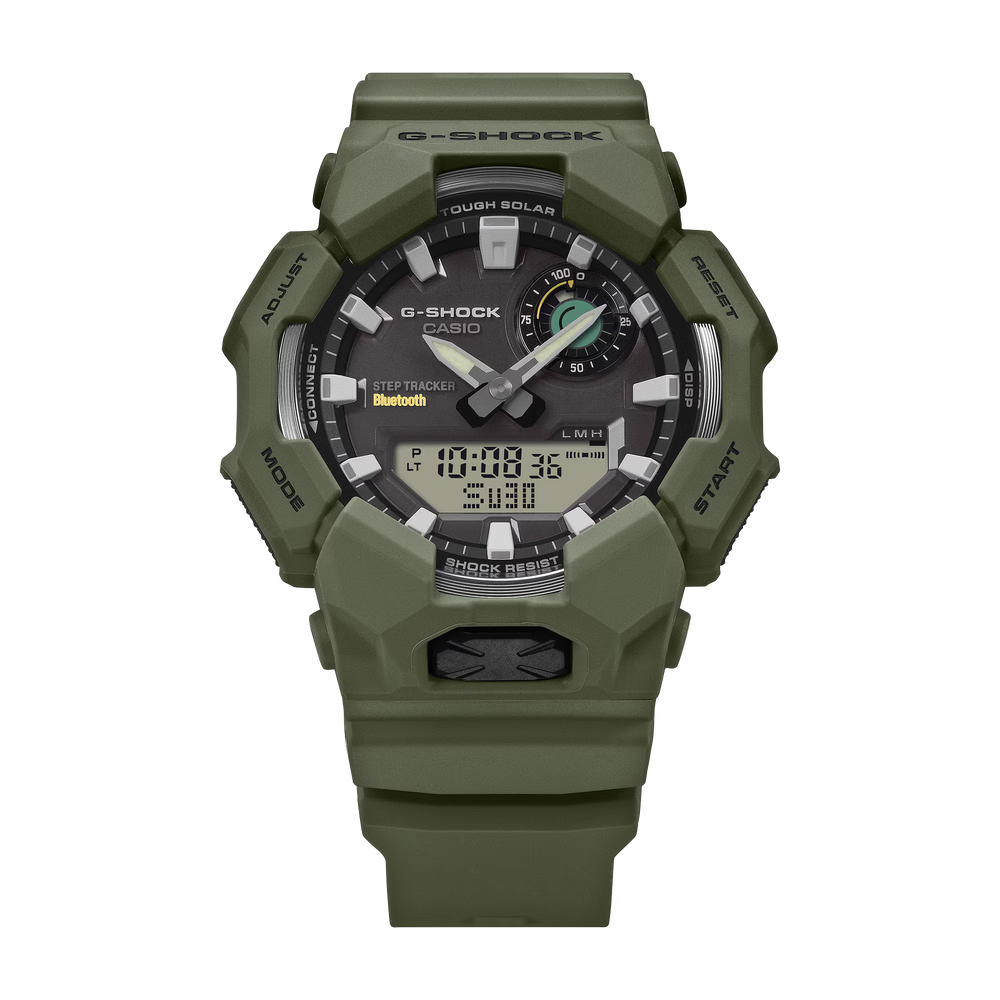 Casio G-Shock - Mens Rubber Strap Green Analogue & Digital Watch - GA-B010-3ADR
