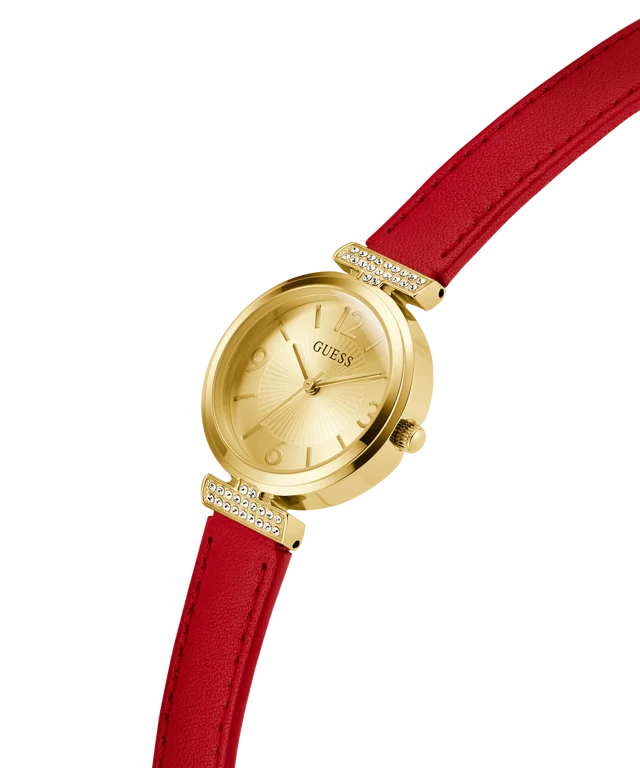 Guess Leather Red Women Watch-GW0614L6