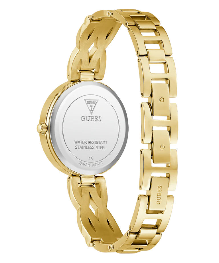 Guess Ladies Gold Tone Analog Watch