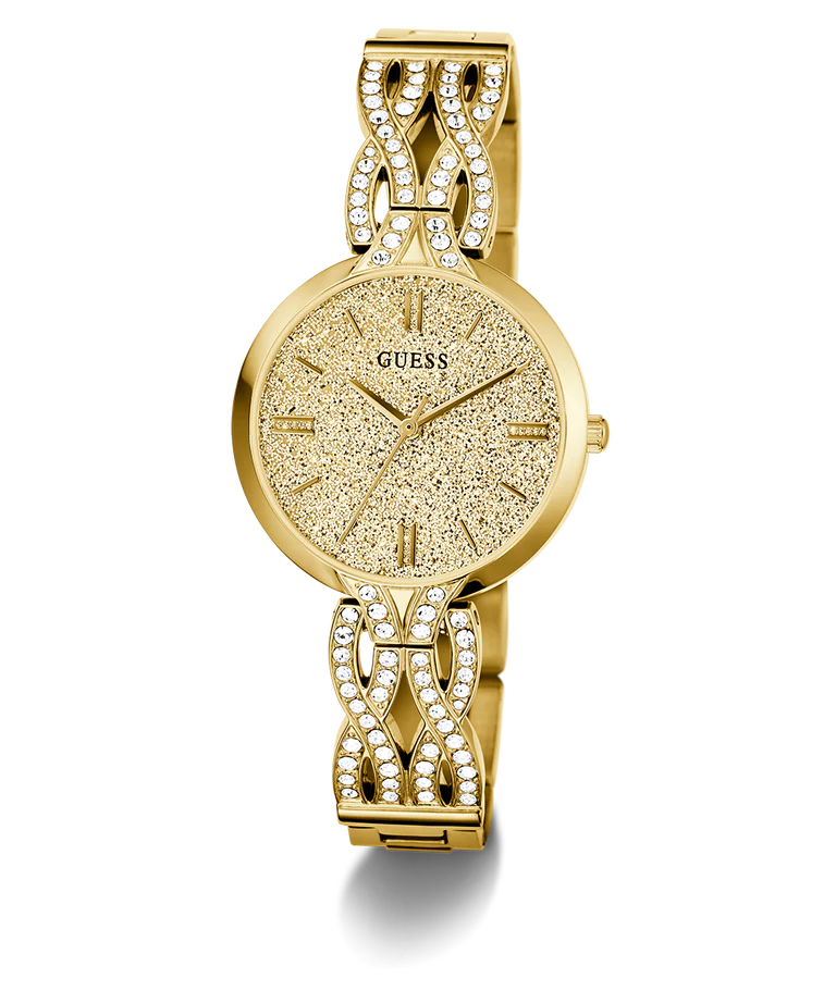 Guess Ladies Gold Tone Analog Watch
