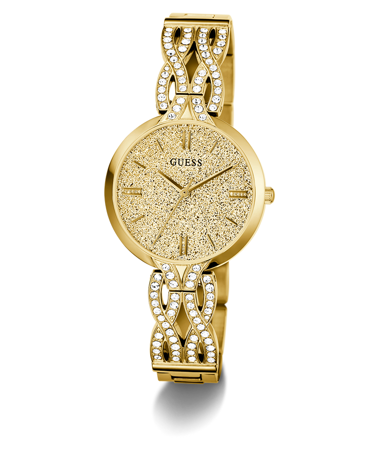 Guess Ladies Gold Tone Analog Watch