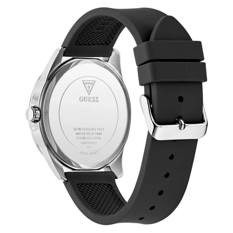 Guess Mens Rubber Strap Watch - GW0894