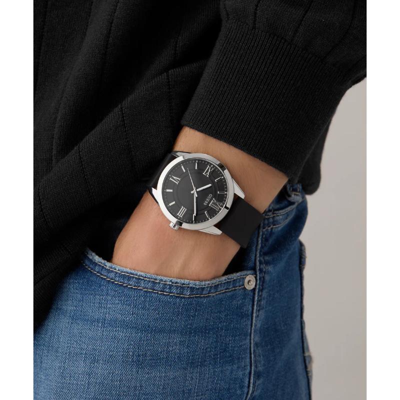 Guess Mens Rubber Strap Watch - GW0894