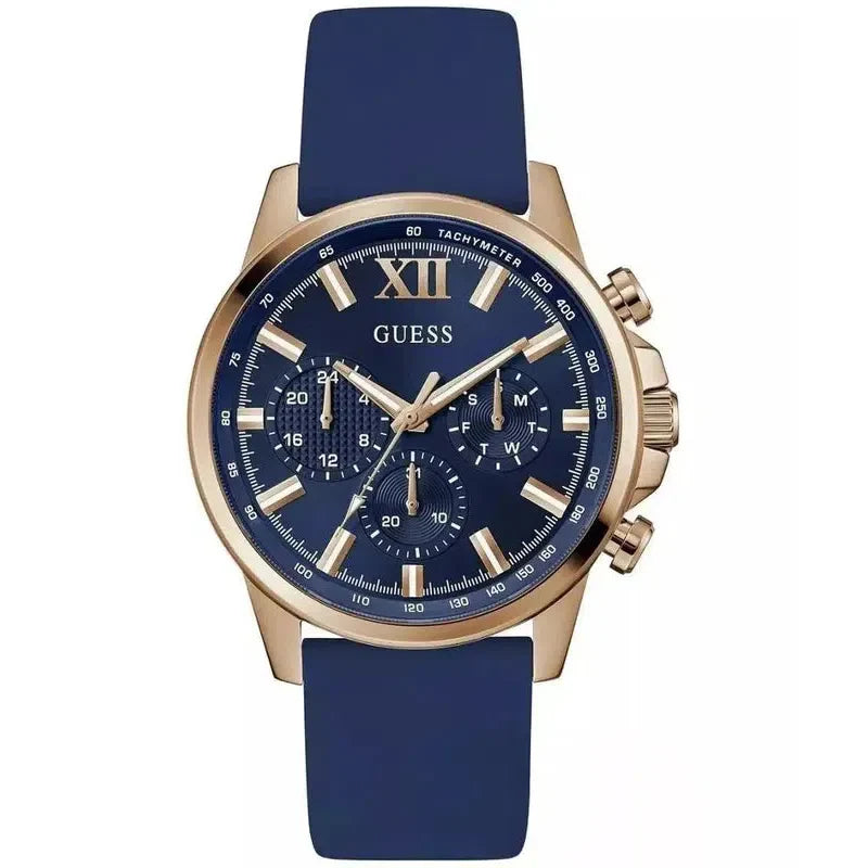 Guess Rubber Blue Men Watch-GW0913G1
