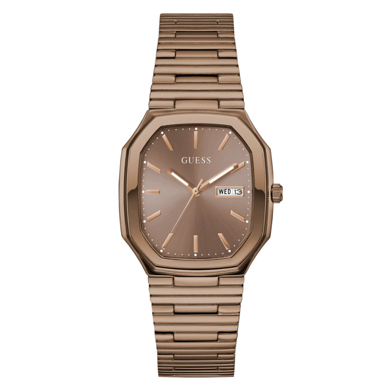 Guess Stainless steel Brown Men Watch-GW0978G3