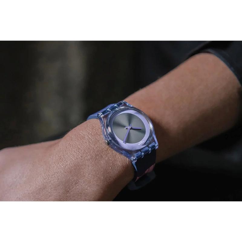 Swatch - Unisex Blue Rubber Strap Watch - GZ328