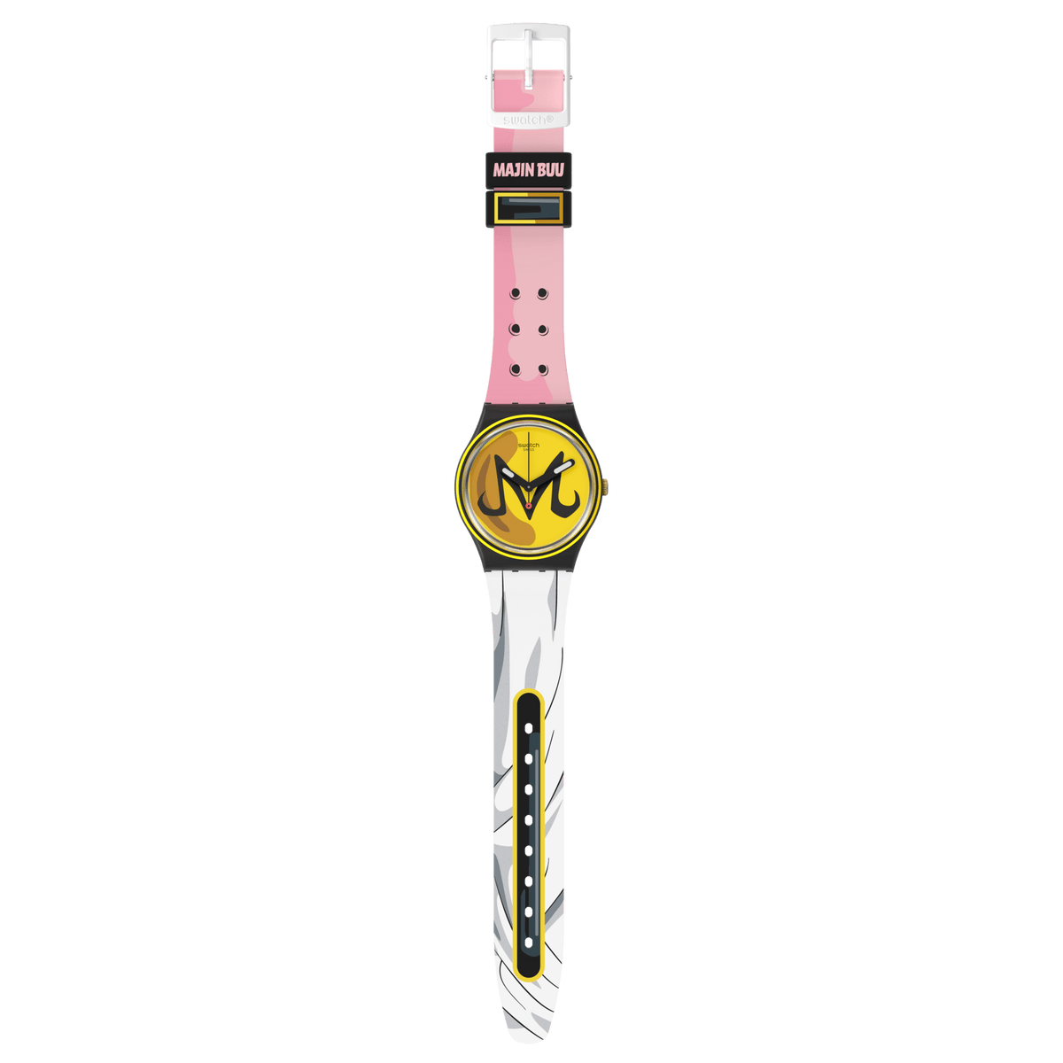 Swatch Rubber Yellow Unisex Watch-GZ358