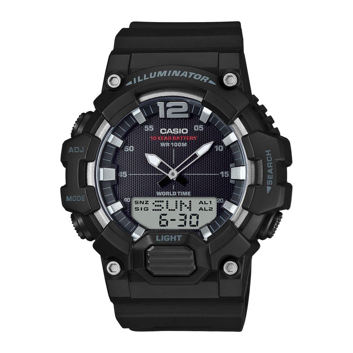 Casio Sports Mens 100m Watch - HDC-700-1AVDF