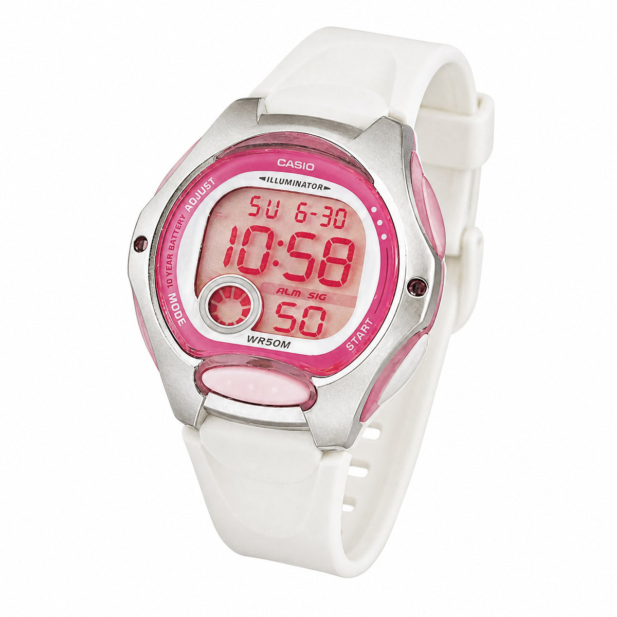 Casio Ladies LW-200-7AVDF Digital Watch - AI-generated angle view