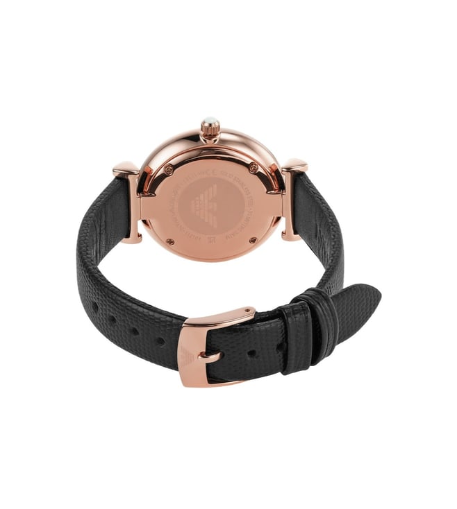 Emporio Armani Gianni T-Bar Womens Rose Gold Watch-AR11387
