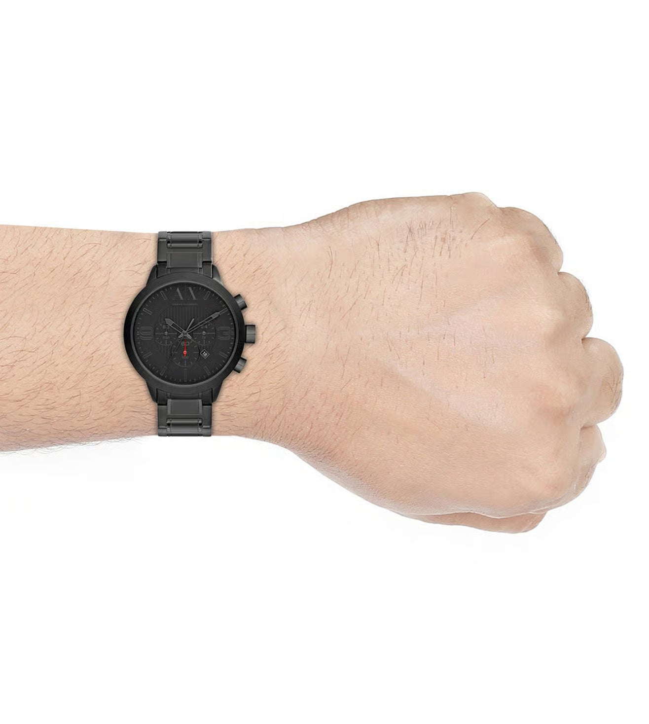 Armani Exchange Chronograph Black Stainless Steel Watch-AX1277