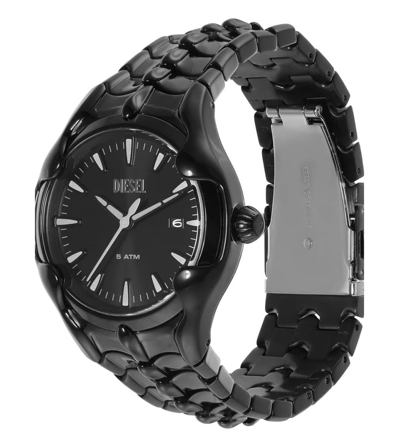 Diesel Vert Mens Black Stainless Steel Watch-DZ2187