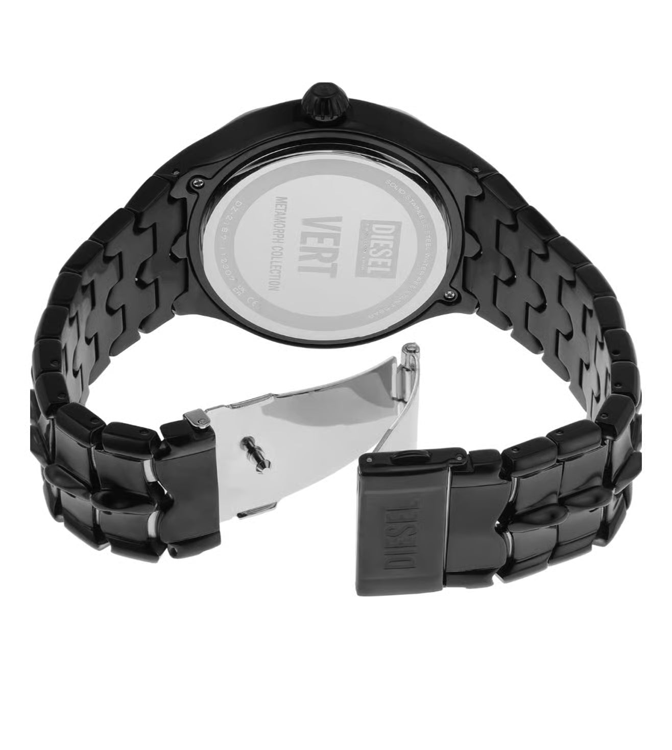 Diesel Vert Mens Black Stainless Steel Watch-DZ2187