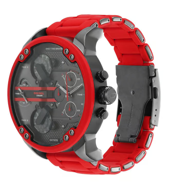 Diesel The Daddies Series Gunmetal Mixed Men Watch-DZ7370