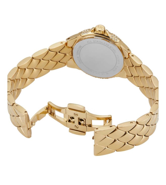 Michael Kors Camille Womens Gold Stainless Steel Watch-MK4801