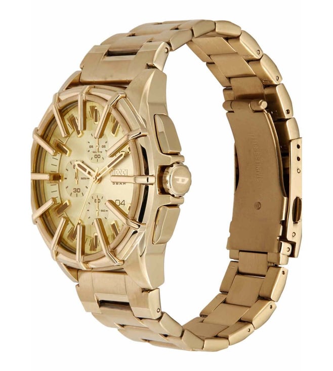 Diesel Framed Gold Stainless steel Mens Watch-DZ4659