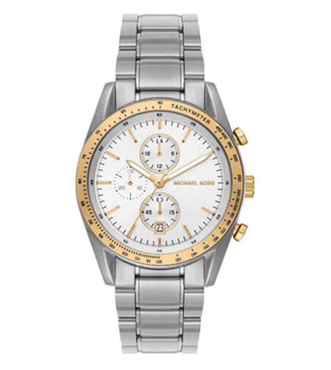 Michael Kors Accelerator Mens Silver Stainless steel Watch-MK9112