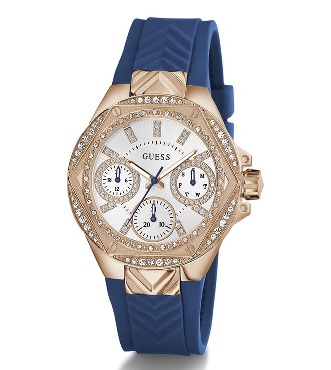 Guess Womens Rubber Strap Watch-GW0774L3