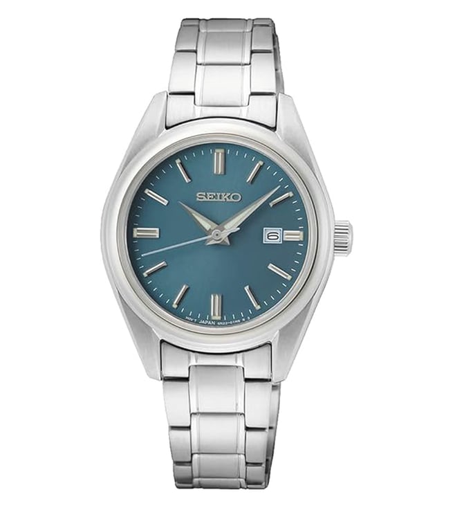 Seiko Ladies' -Blue Mother of Pearl Dial - Diamonds - SUR603P1