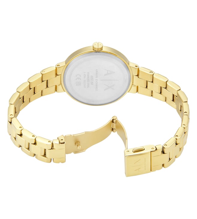 Armani Exchange Jackie Gold Stainless steel Womens Watch-AX5180