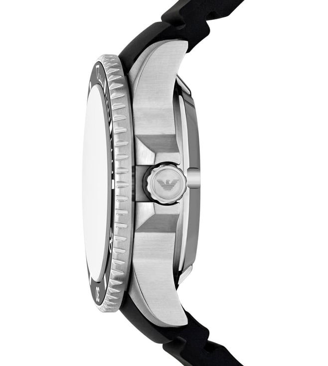 Emporio Armani Sea Explorer Black Stainless steel Mens Watch-AR60078