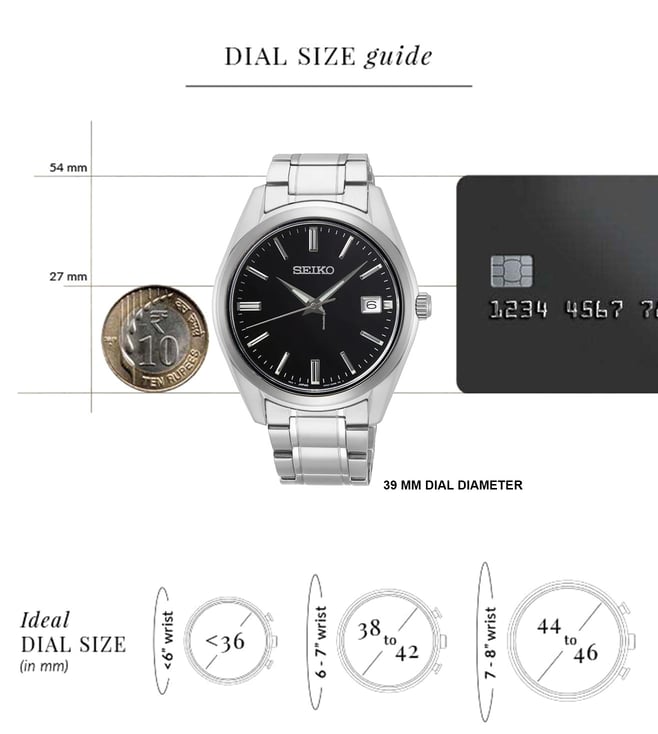 Seiko Essentials - Deep Black Sapphire Watch - SUR311P1