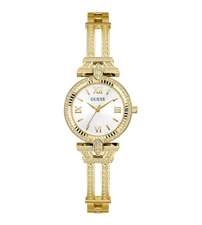 Guess - Womens Gold Stainless steel Strap Watch-GW0864L2