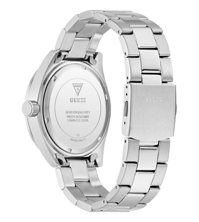 Guess - Mens Silver Stainless steel Strap Watch-GW0904G1