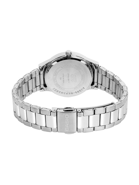 Casio LTP-1303DD-1AVDF - Ladies' Analog Watch-Minimalist Silver & Black