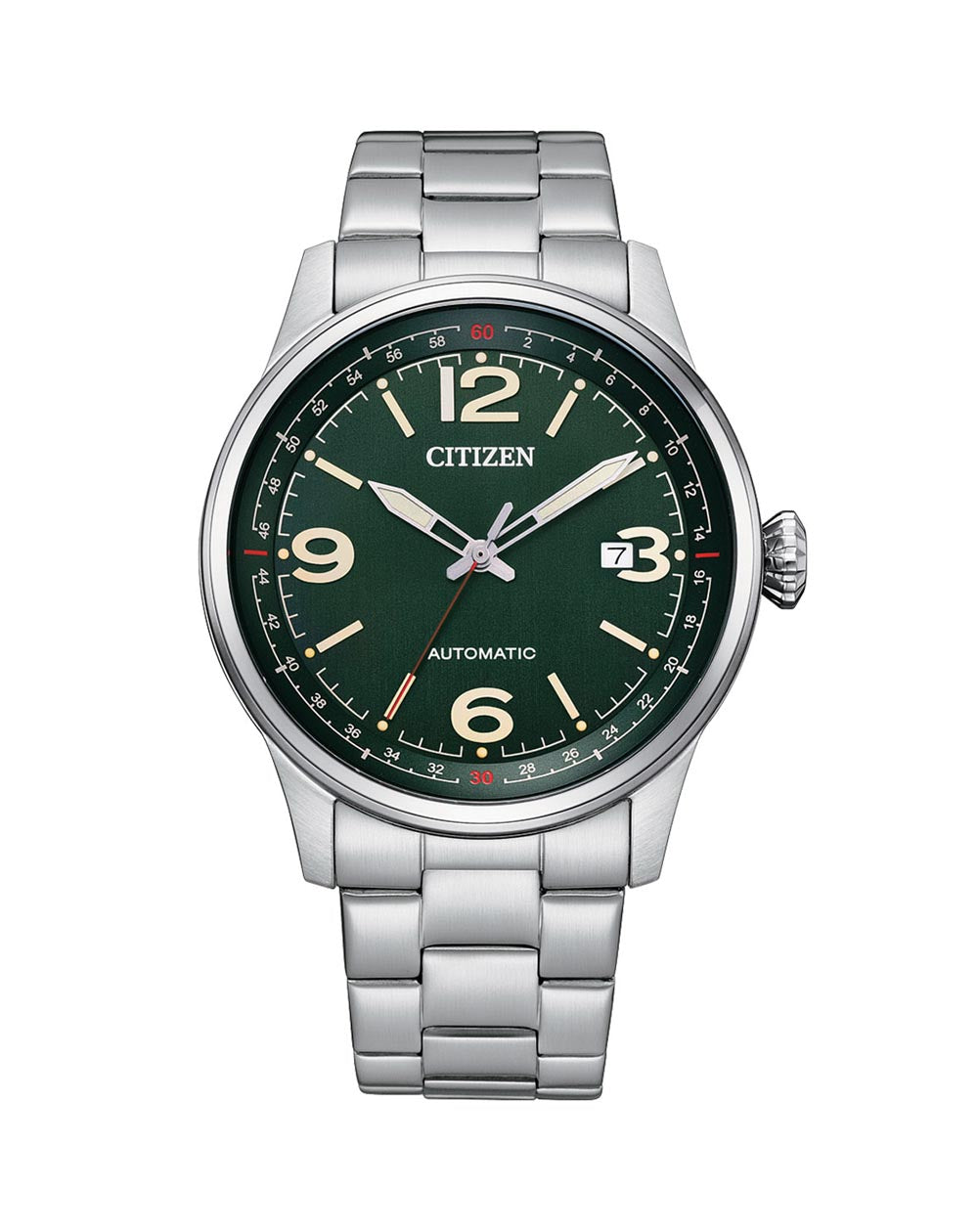 Citizen Gents Mechanical Collection Green Dial Watch - NJ0160-87X