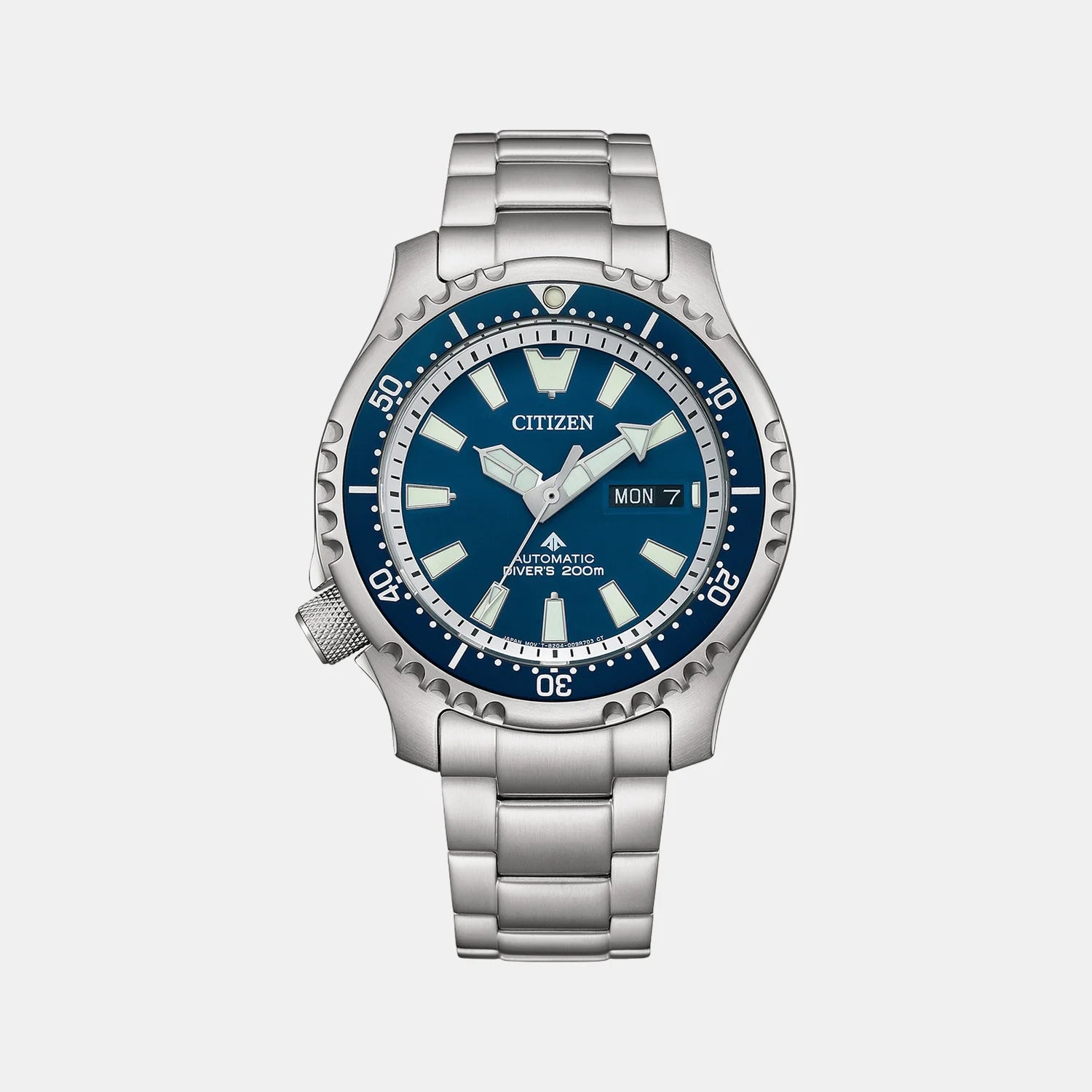 Citizen Automatic Mens Silver Stainless steel Strap Watch-NY0100-50X