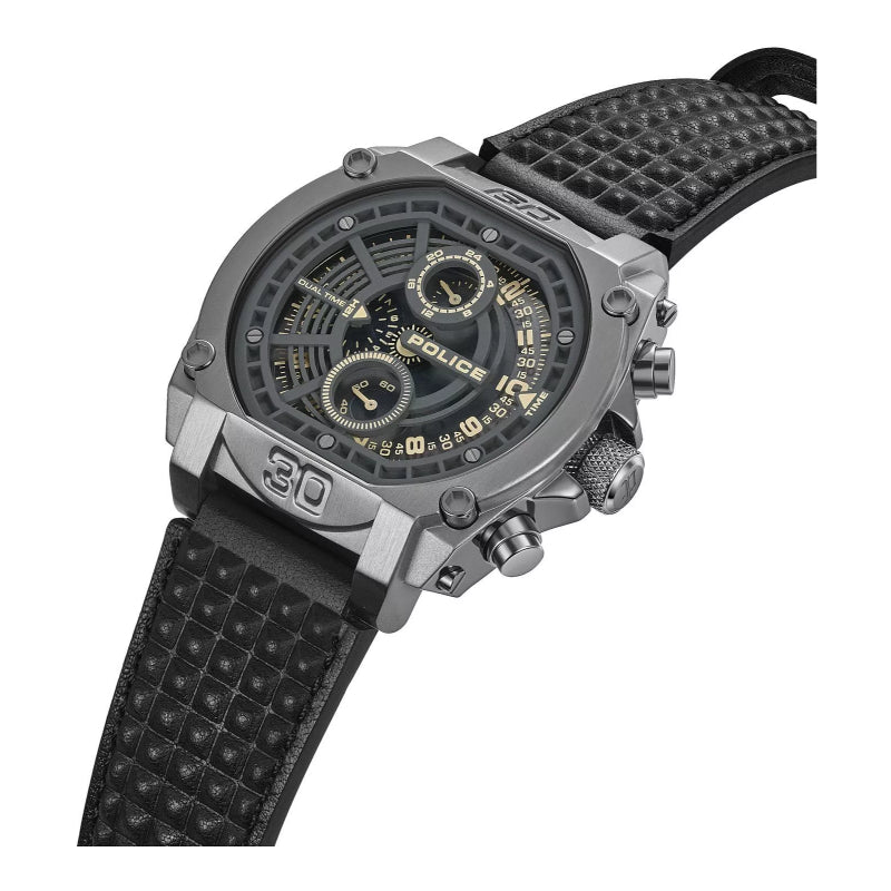 Police Norwood Mens Leather Watch