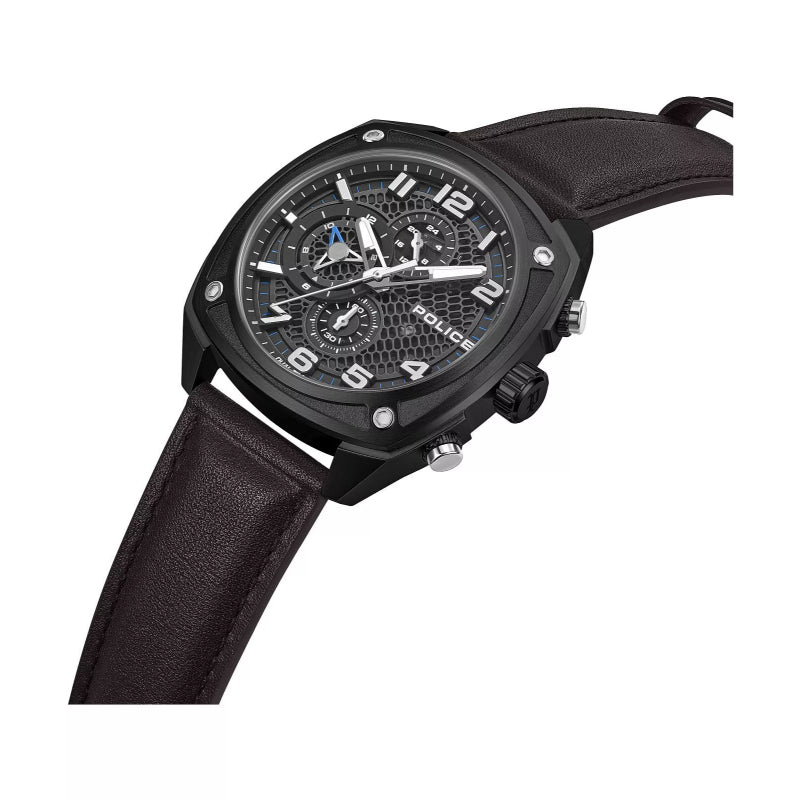 Police Portland Mens Leather Watch