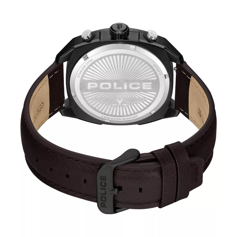Police Portland Mens Leather Watch