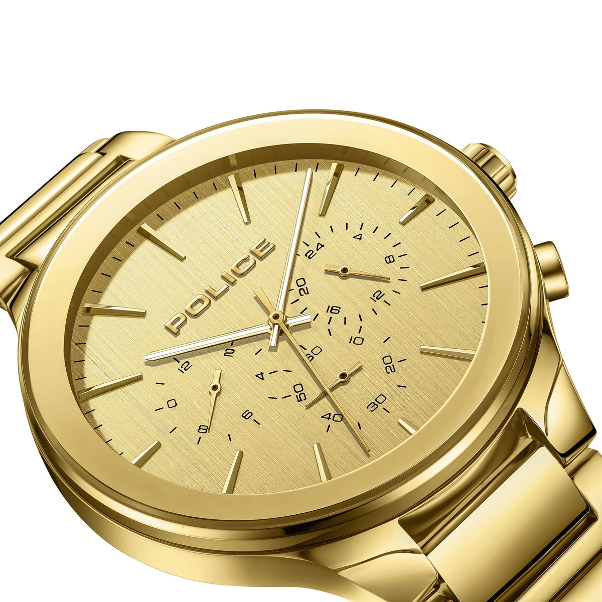 Police Mens Gold Stainless steel Watch-PEWGK0000801