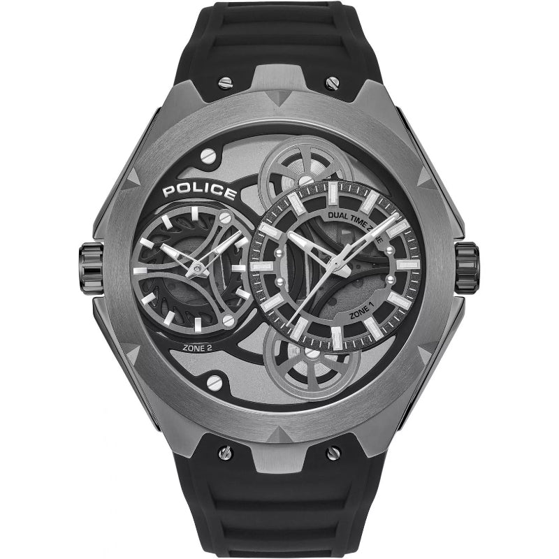 Police Scepter Mens Rubber Watch