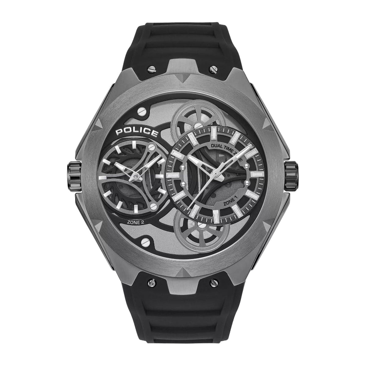 Police Scepter Mens Rubber Watch