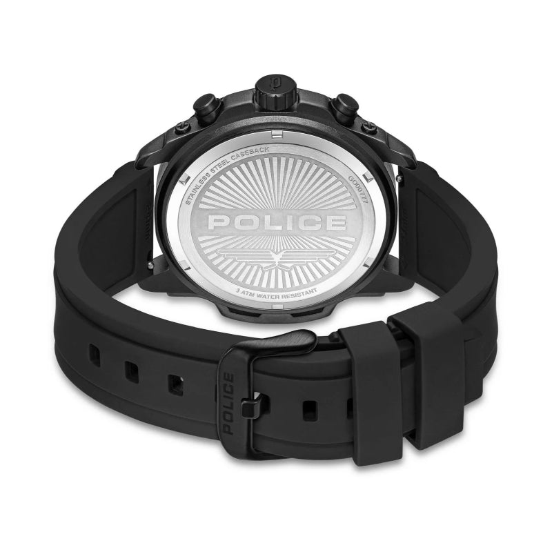 Police Clout Orb Mens Rubber Watch