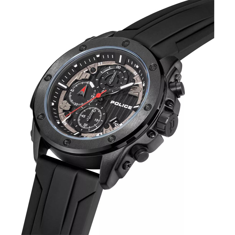 Police Clout Orb Mens Rubber Watch