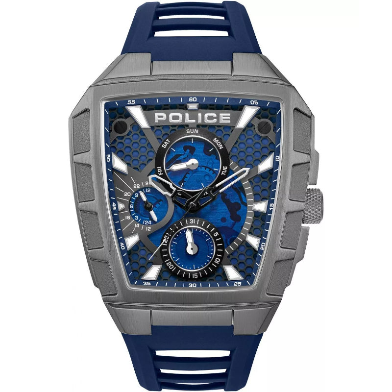 Police Tough Gear Mens Rubber Watch
